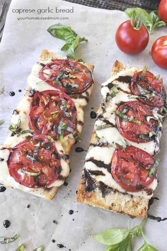 caprese bread Caprese Garlic Bread