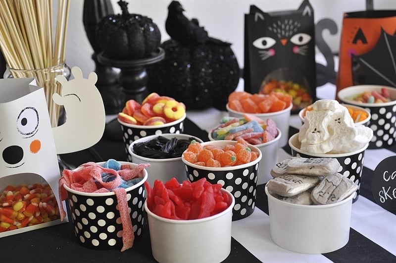 halloween treat table