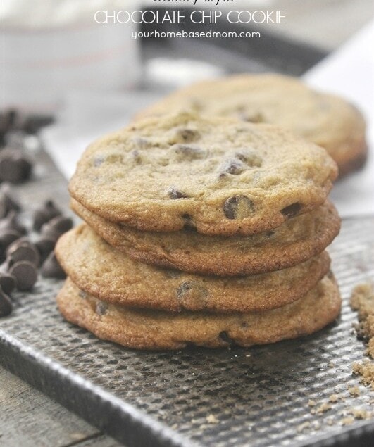 Bakery Style Chocolate Chip Cookies