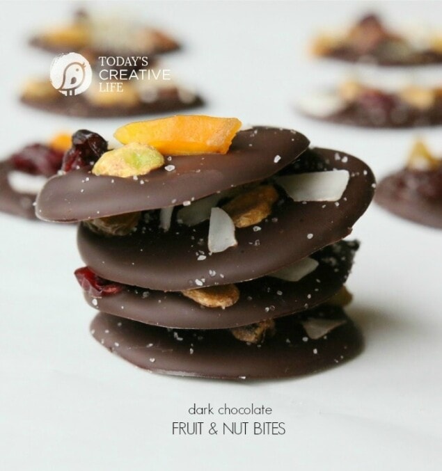 Dark Chocolate Fruit and Nut Bites Leigh Anne Wilkes