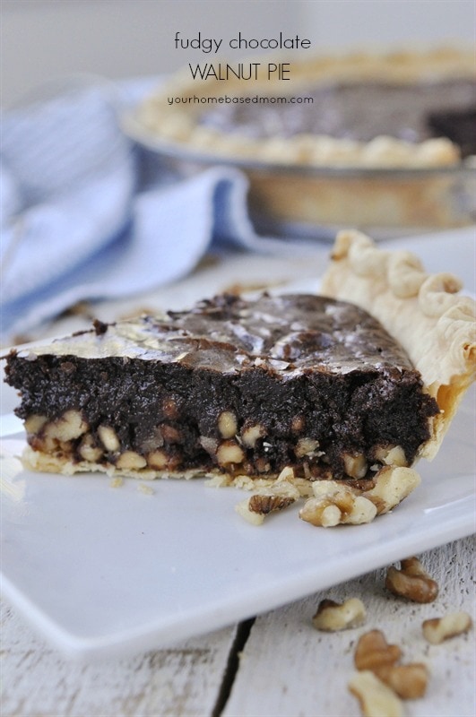 Fudgy Chocolate Walnut Pie