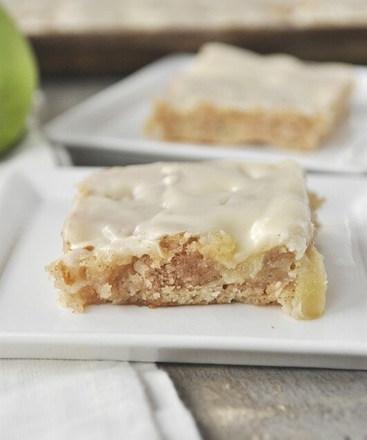 Apple Sheet Cake with Maple Frosting