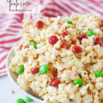 bowl of Christmas Popcorn