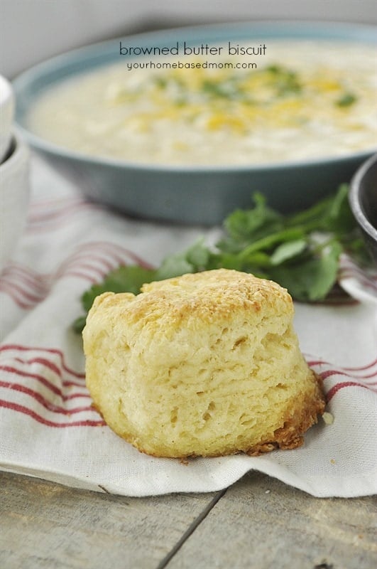 Browned Butter Biscuits and SOup