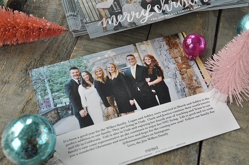 2016 Christmas Card &amp; a Minted Giveaway - Your Homebased Mom