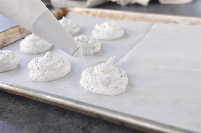 Meringue Toffee Cookies, crispy on the outside and chewy on the inside
