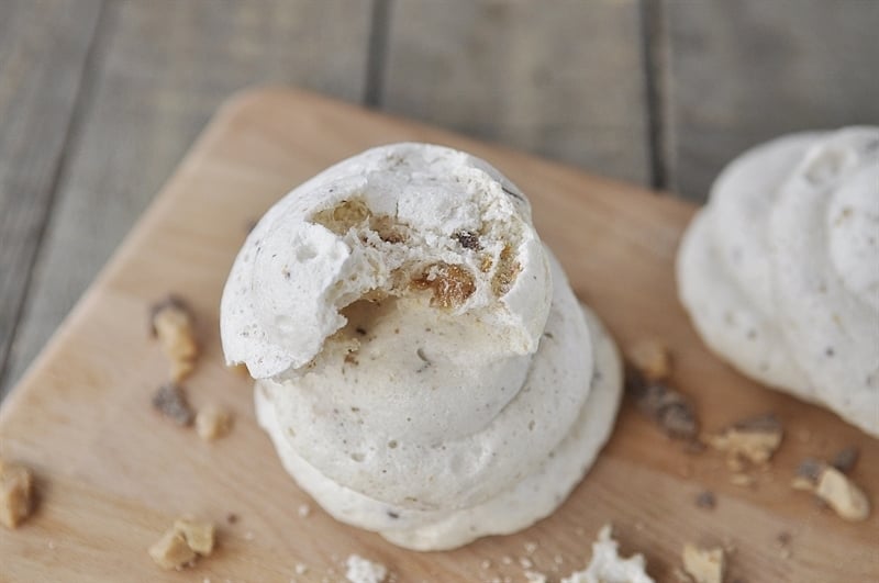 Toffee Meringue Cookies