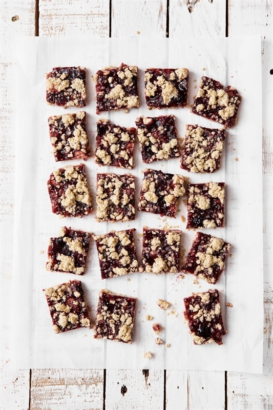 Oatmeal Jam Bars are a simple, classic cookie bar.