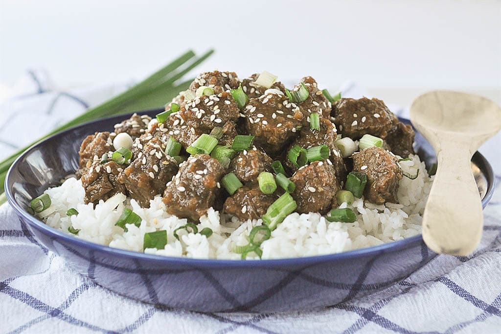 teriyaki beef over rice