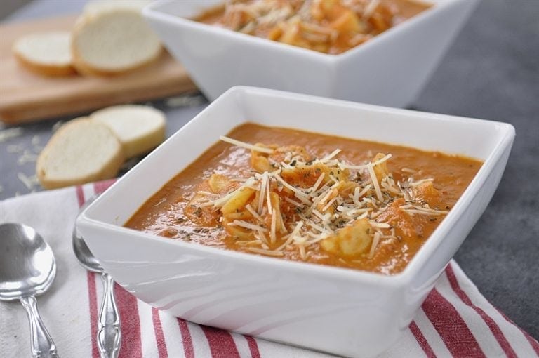 Sun dried Tomato Soup with Tortellini by Leigh Anne Wilkes
