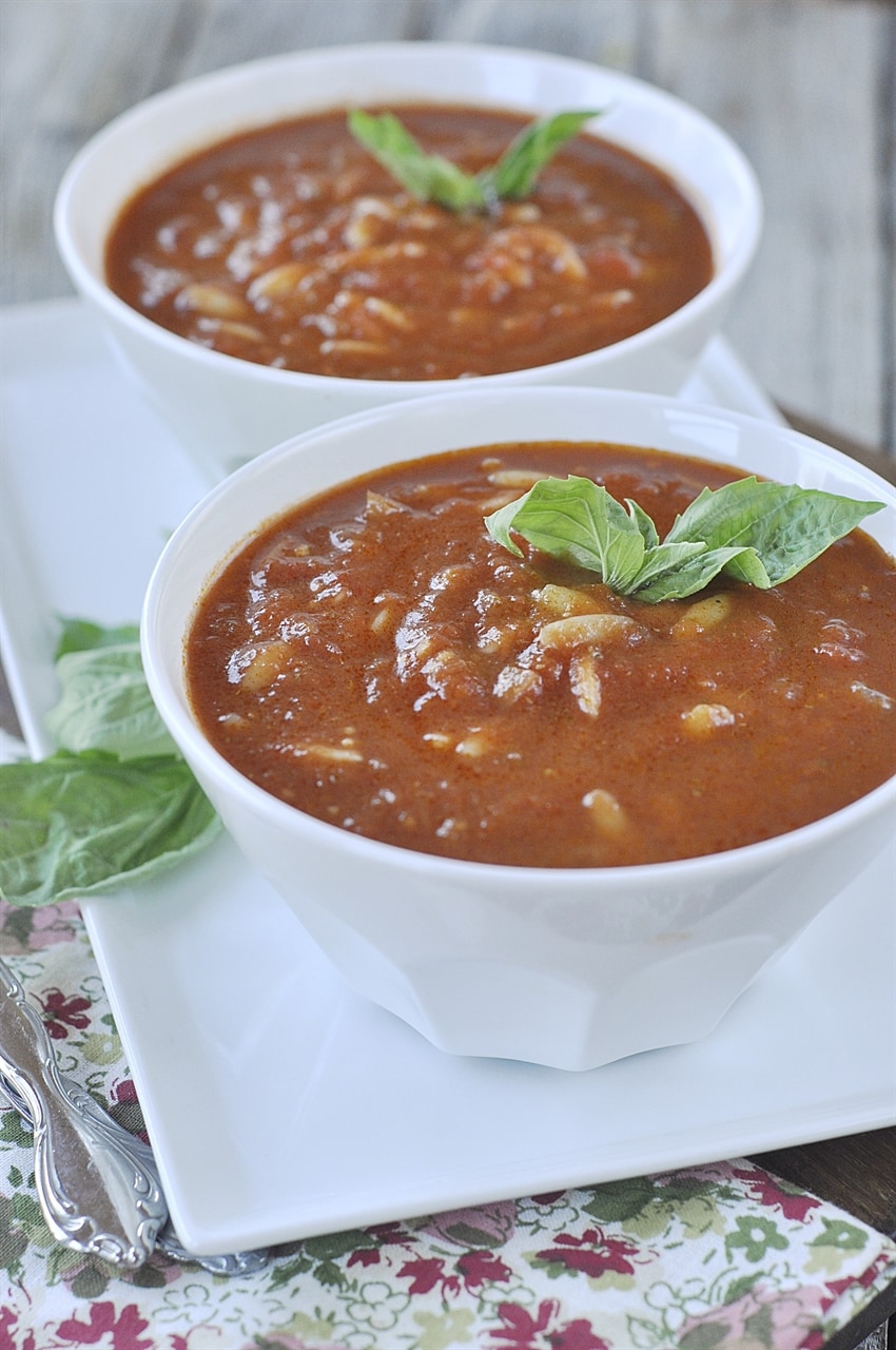 Easy Tomato Orzo Soup Recipe by Leigh Anne Wilkes