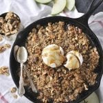Apple Pear Walnut Crisp is delicious and has amazing flavor and texture thanks to the sweet fruit and the crunch of the walnuts