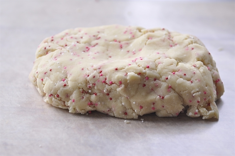 Valentine Shortbread heart Cookie Dough