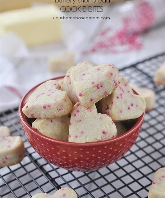 Buttery Shortbread Cookie Bites - little bites of sweet buttery goodness