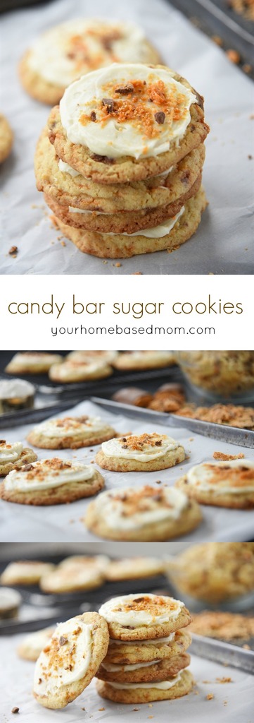 Frosted Candy Bar Sugar Cookie