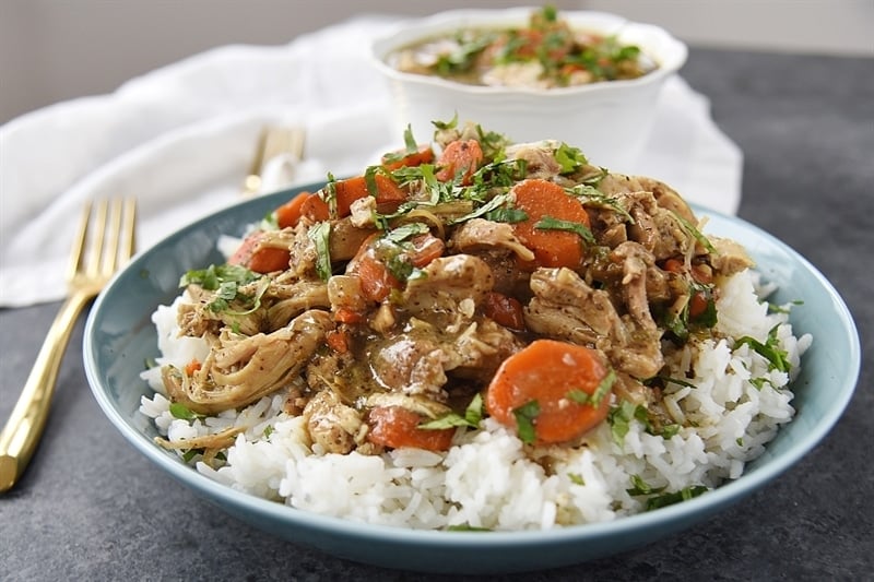 plate of Chicken Curry over rice