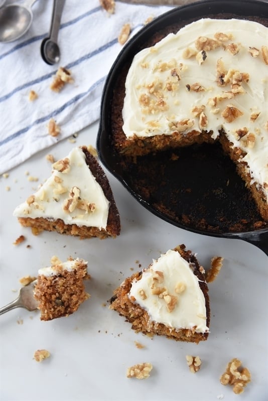 Cast Iron Skillet Carrot Cake