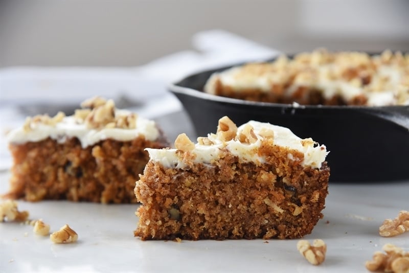 Cast Iron Skillet Carrot Cake