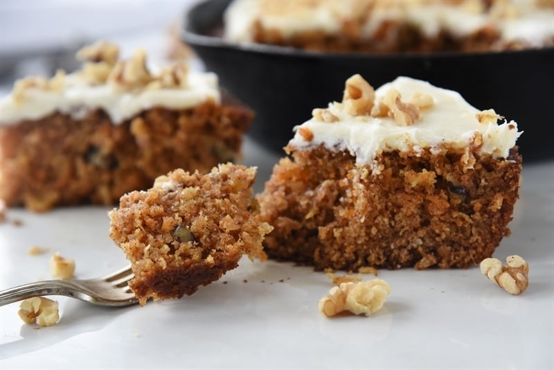 Cast Iron Skillet Carrot Cake