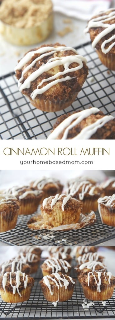 Cinnamon Roll Muffins are a fun twist on the traditional cinnamon roll and there is no yeast involved!