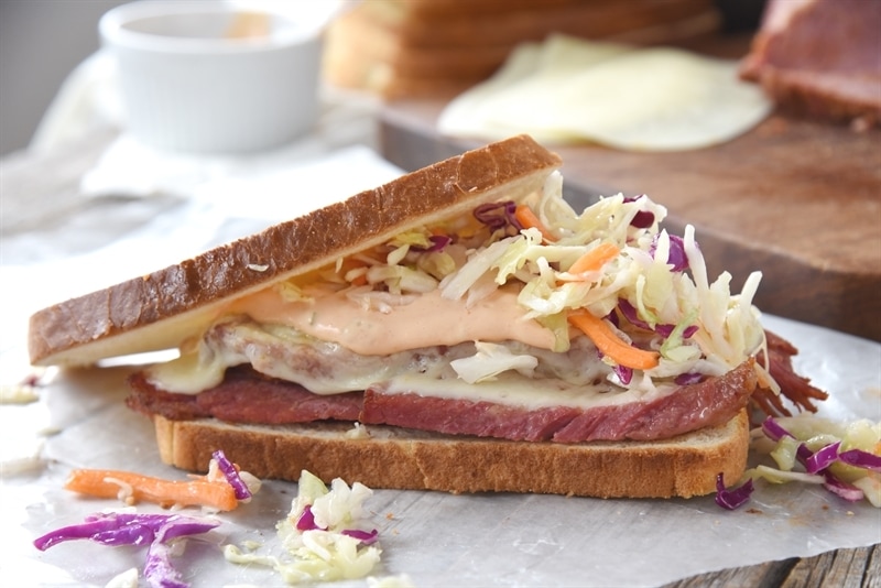 Instant Pot Corned Beef and Reuben Sandwich