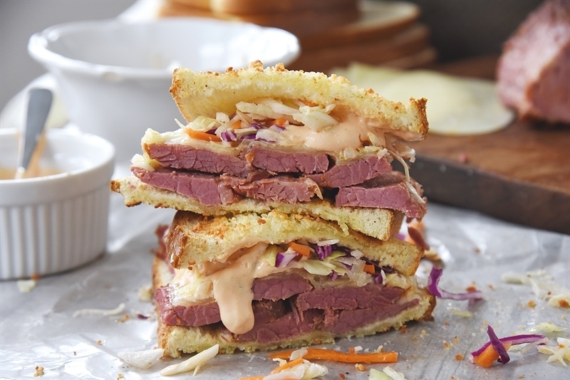 Instant Pot Corned Beef and Reuben Sandwich