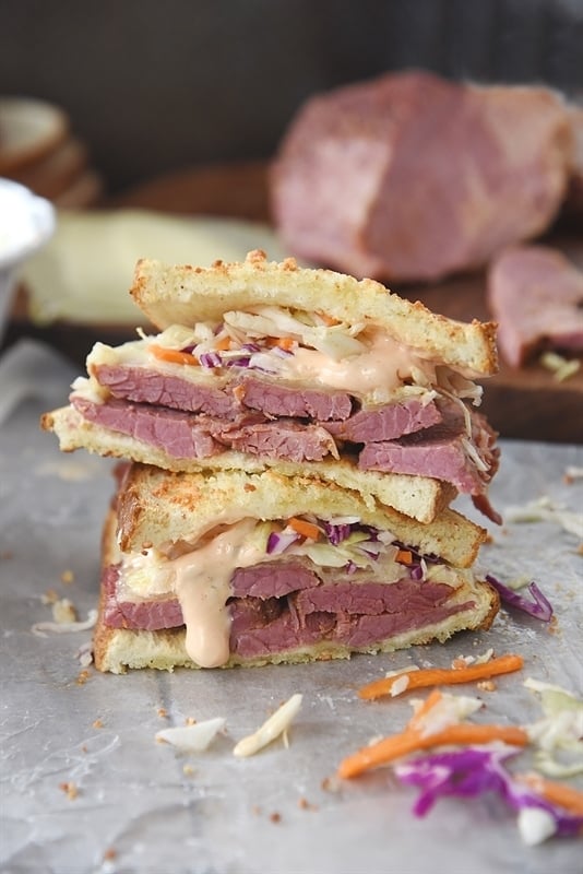 Instant Pot Corned Beef and Reuben Sandwich