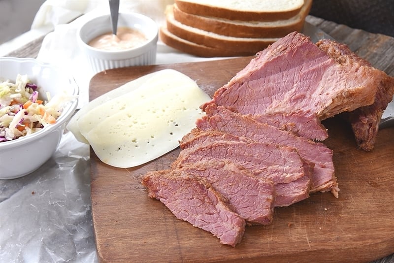 Instant Pot Corned Beef and Reuben Sandwich