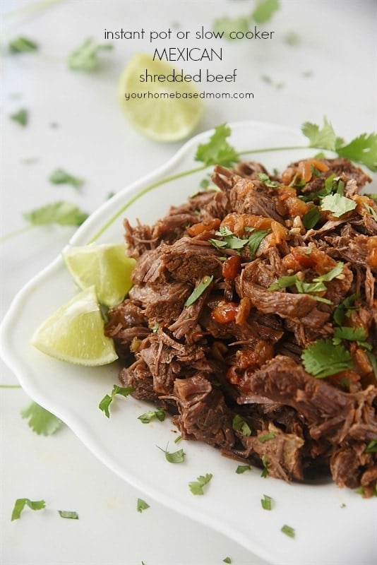 Mexican Shredded Beef - make it in your Instant Pot or Slow Cooker!