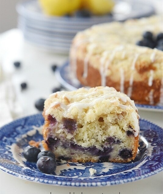 Lemon Blueberry Streusel Coffee Cake