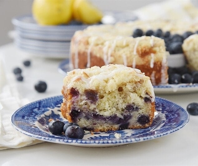 Lemon Blueberry Streusel Coffee Cake