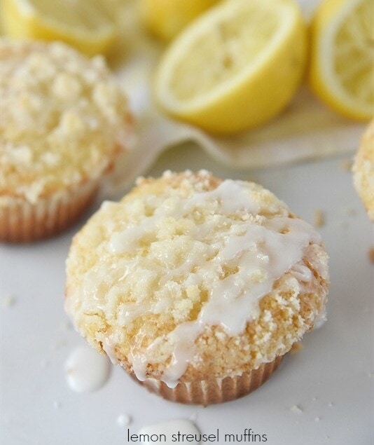 Lemon Crumb Muffins pack a a lot of lemon goodness in such a small package!