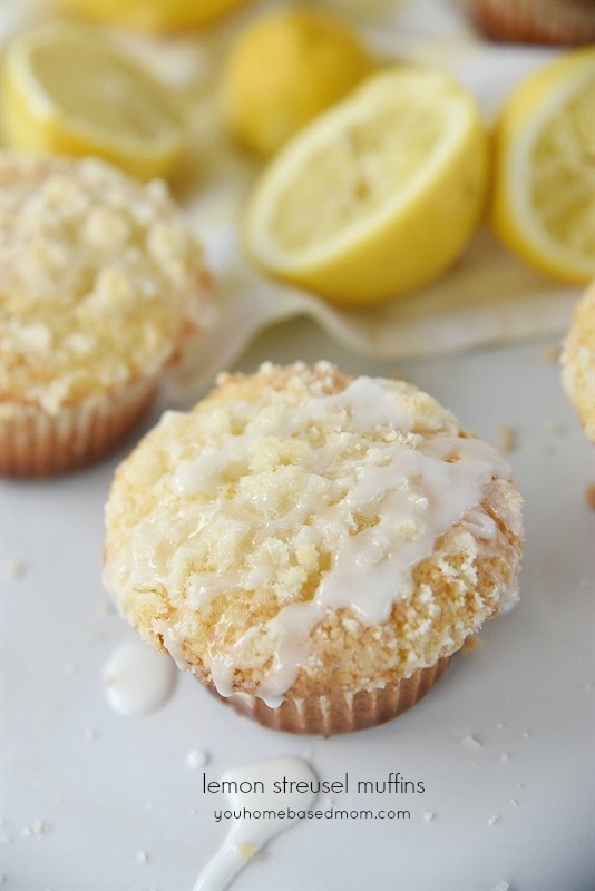 Lemon Crumb Muffins are full of flavor, moist and fluffy on the side and crunchy and sweet on the outside thanks to the streusel topping.