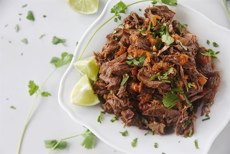 Mexican Shredded Beef in the Instant Pot or Slow Cooker, delicious ...