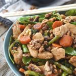 Toasted Walnut Asian Chicken and Vegetables