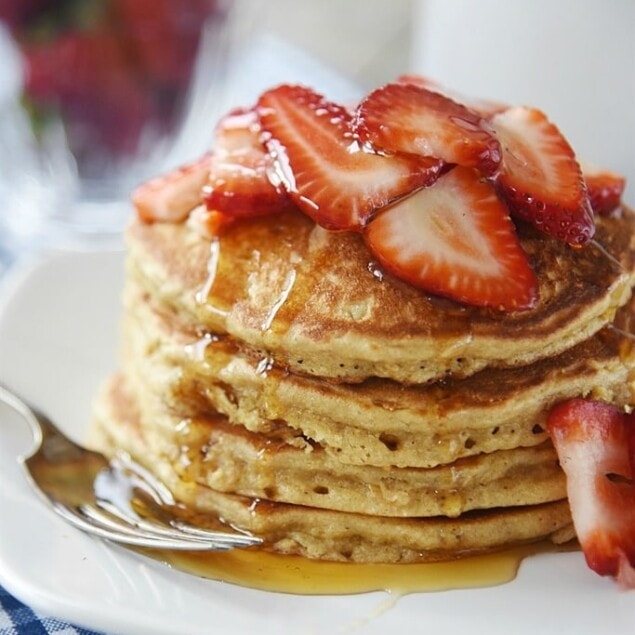 Brown Sugar Oatmeal Pancakes