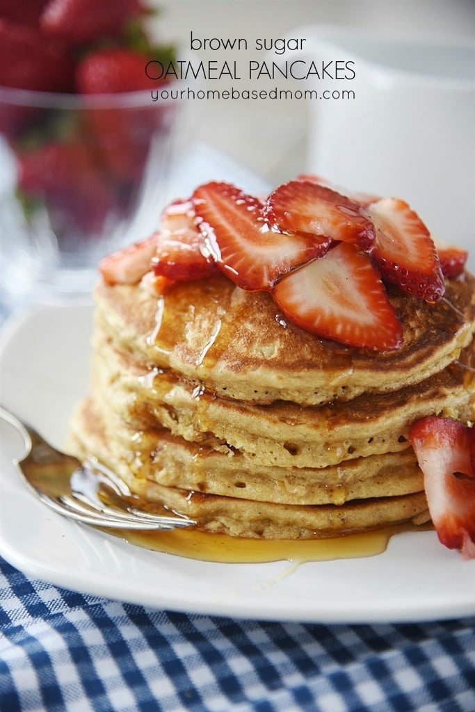 Brown Sugar Oatmeal Pancakes