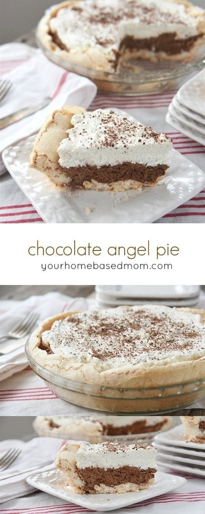 Chocolate Angel Pie is a bite of heaven on your fork!