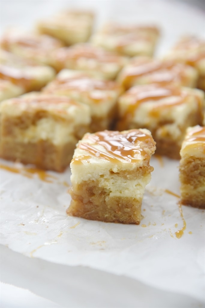 Salted Caramel Cheesecake Blondies