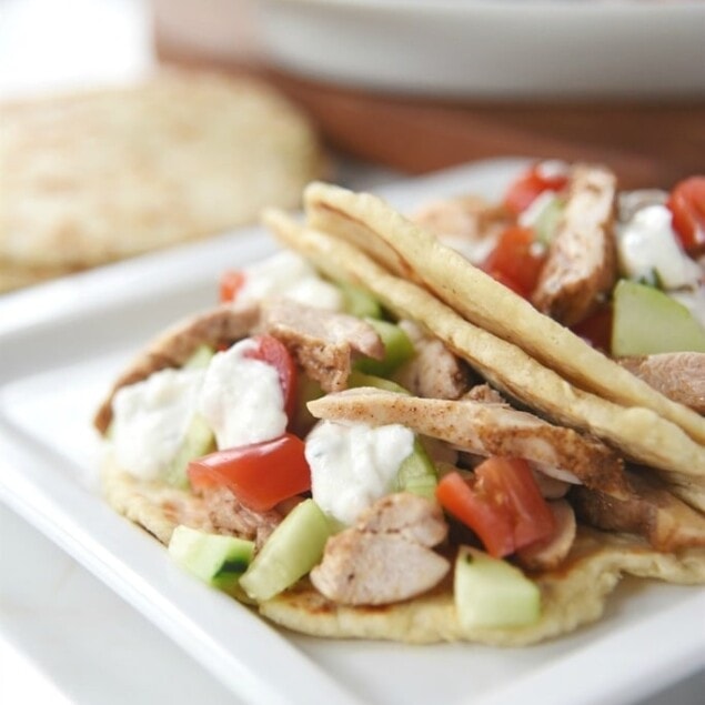 Shawarma Chicken with Yogurt Sauce