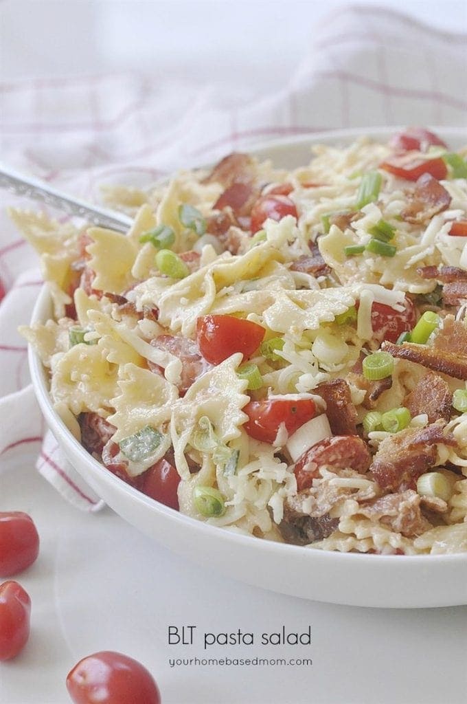 BLT Pasta Salad | Recipe from Leigh Anne Wilkes, Your Homebased Mom
