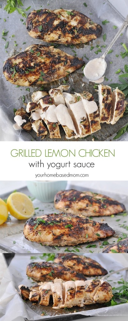 Grilled Chicken with Yogurt Sauce is the perfect way to kick off the grilling season. It's easy and full of amazing flavor.