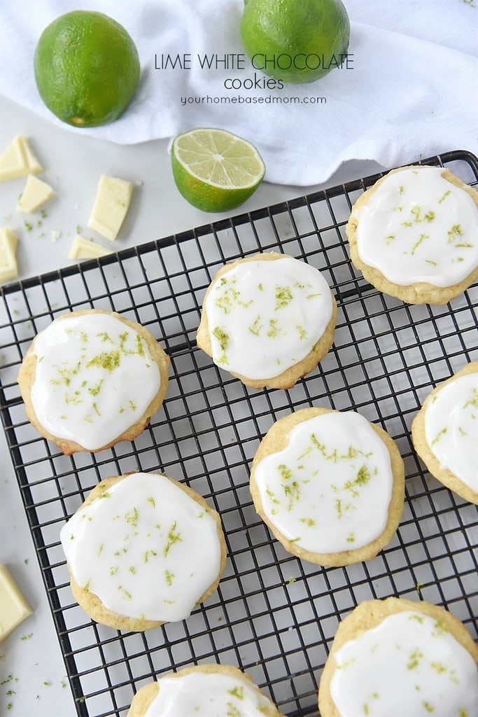 White Chocolate Lime Cookies