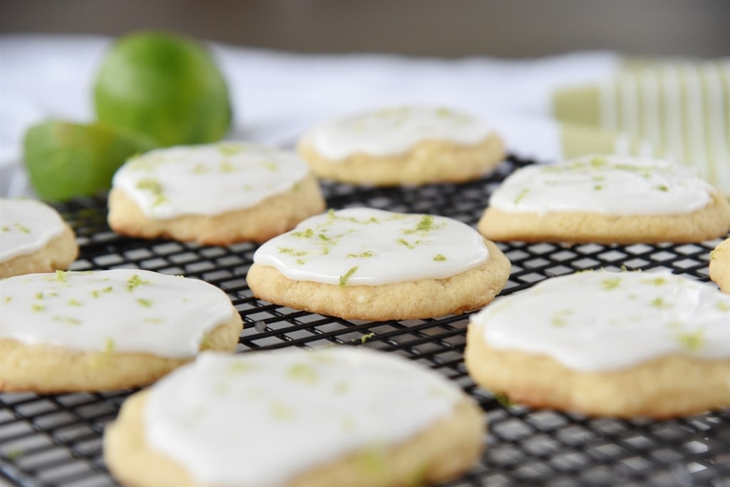 White Chocolate Lime Cookies