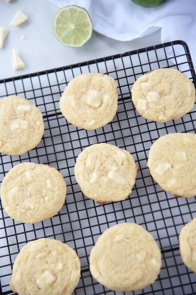 White Chocolate Lime Cookies