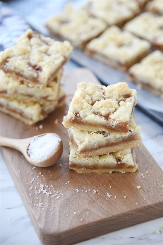 Salted Caramel Butter Bars