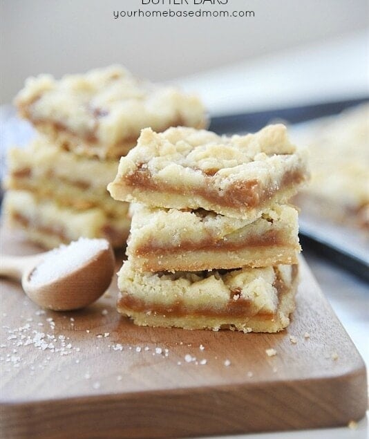 Salted Caramel Butter Bars