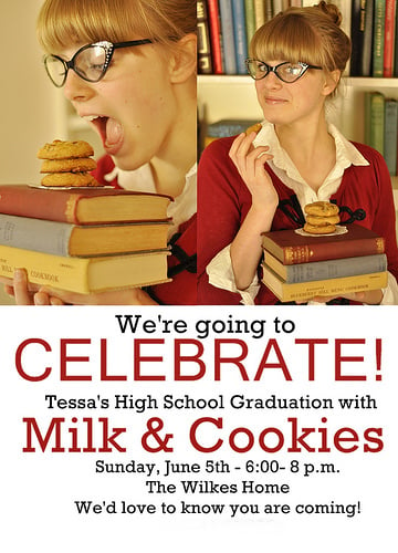 Smart Cookie Graduation Party invitation