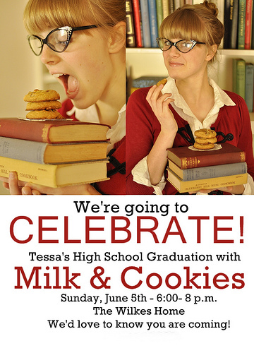 Smart Cookie Graduation Party invitation