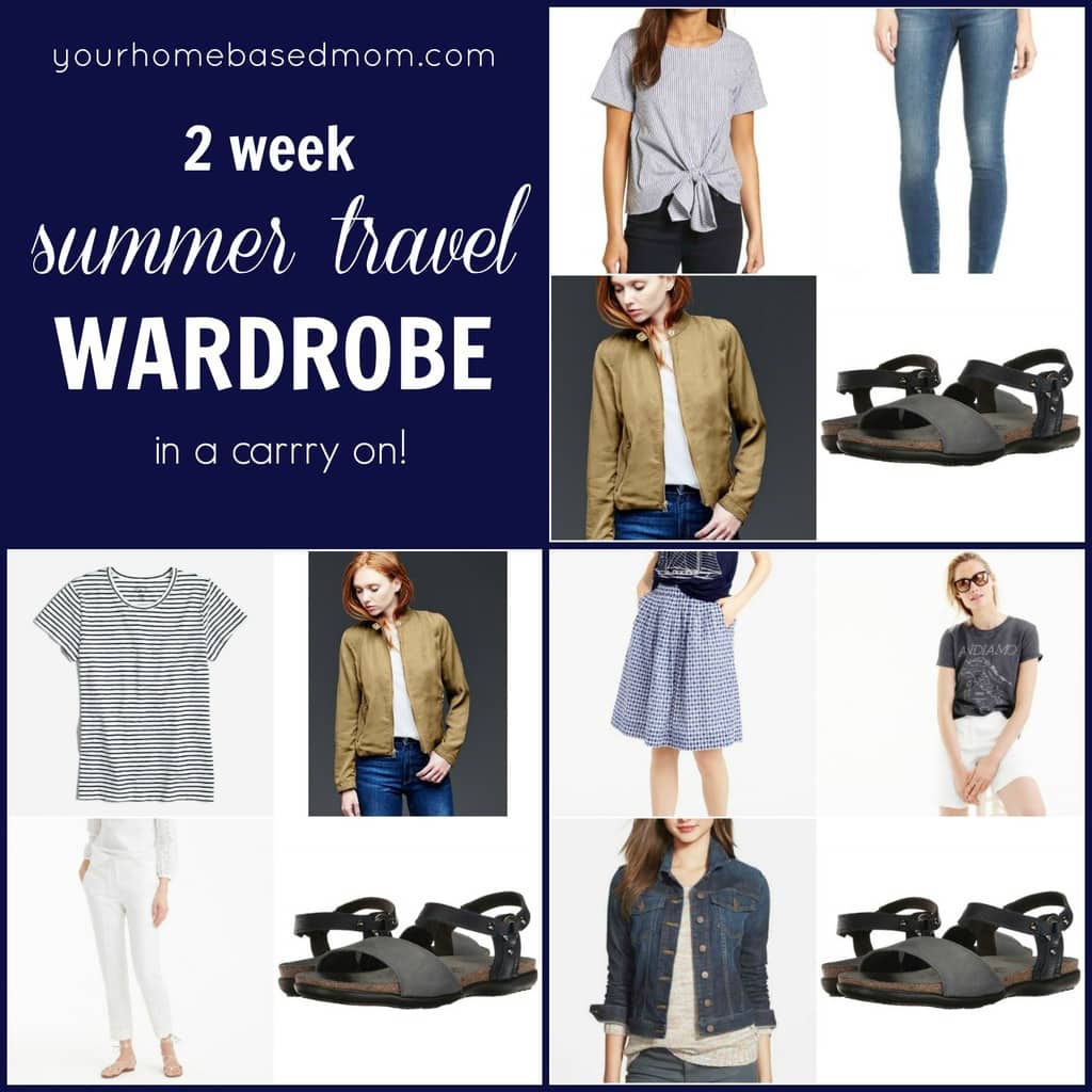 Summer Travel Wardrobe that fits in a Carry On